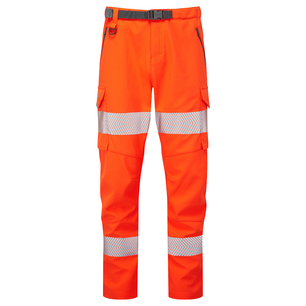 EcoViz Womens Stretch Work Trouser Orange Starcross WTL01 - HV ORANGE - Customisable Trousers