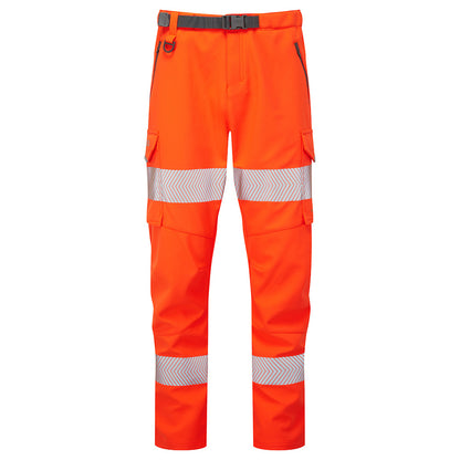 EcoViz Womens Stretch Work Trouser Orange Starcross WTL01 - HV ORANGE - Customisable Trousers