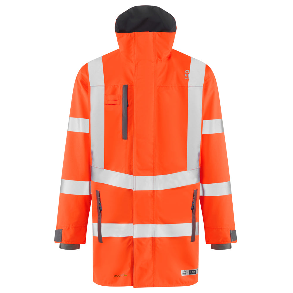 EASTLEIGH EcoViz 10K Performance Breathable Anorak - HV ORANGE - Customisable Jacket
