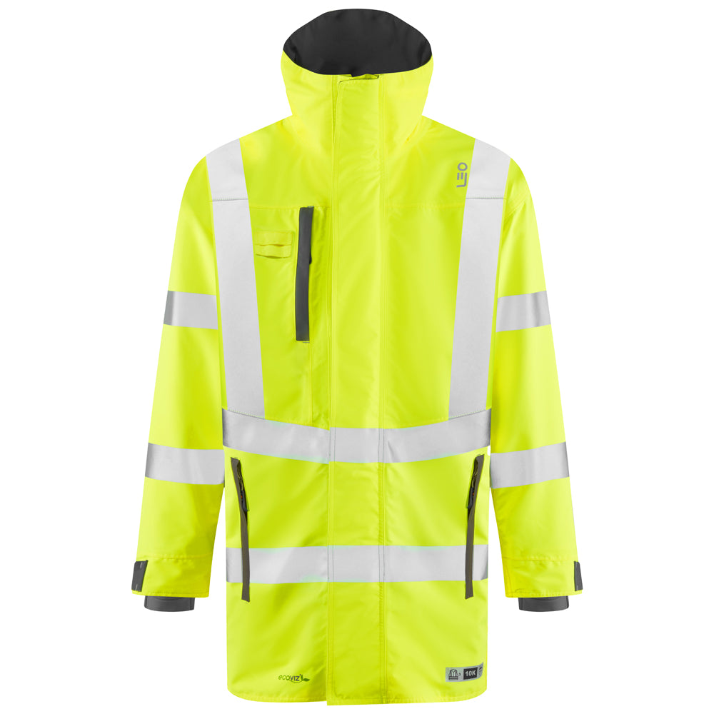 EASTLEIGH EcoViz 10K Performance Breathable Yellow Anorak A07 - HV YELLOW - Customisable Jacket