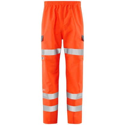 EcoViz 10K Performance Breathable Overtrouser Westleigh L07 - HV ORANGE - Customisable Trousers