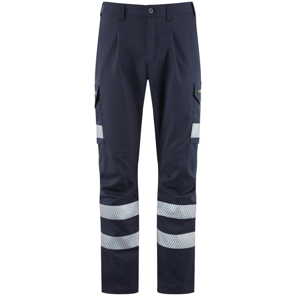 EcoViz Lightweight Polyester Stretch Cargo Trousers Winsford CT05 - - Customisable Hi-Vis Shorts &amp; Trousers