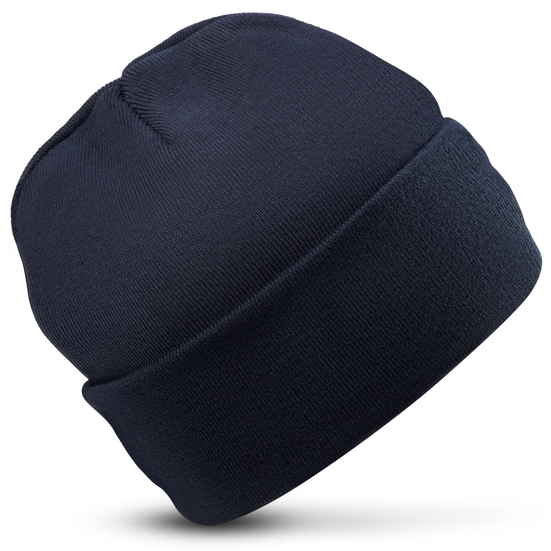 Orn Beanie Hat with Lining - Navy - 7185 - Navy - Customisable Accessories