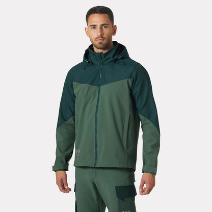 Oxford Hooded Softshell Jacket - 74290 - Spruce Darkest Spruce - Customisable Softshells