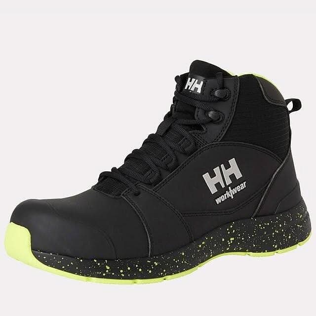 Helly Hansen Barcode MXR Mid Safety Boots 78321 - Black Yellow - Customisable Safety Boots