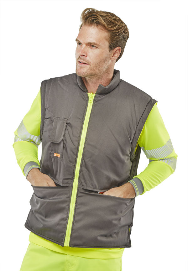 Beeswift Elsener Hi Vis In Jacket And Bodywarmer Waterproof - - Customisable Jackets