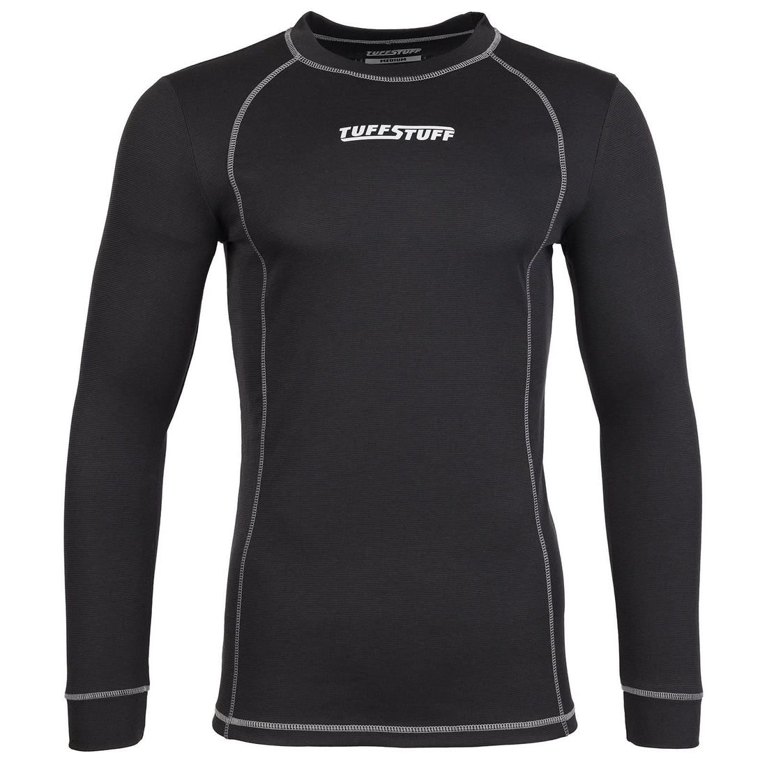 TUFFSTUFF BASEWEAR LONG SLEEVE T SHIRT - BLACK - Customisable ESSENTIALS