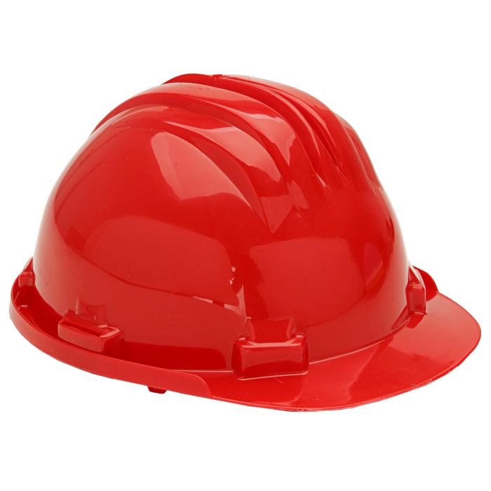 5-RG Safety Helmet with wheel ratchet - 5RG - red One Size - Customisable Helmets