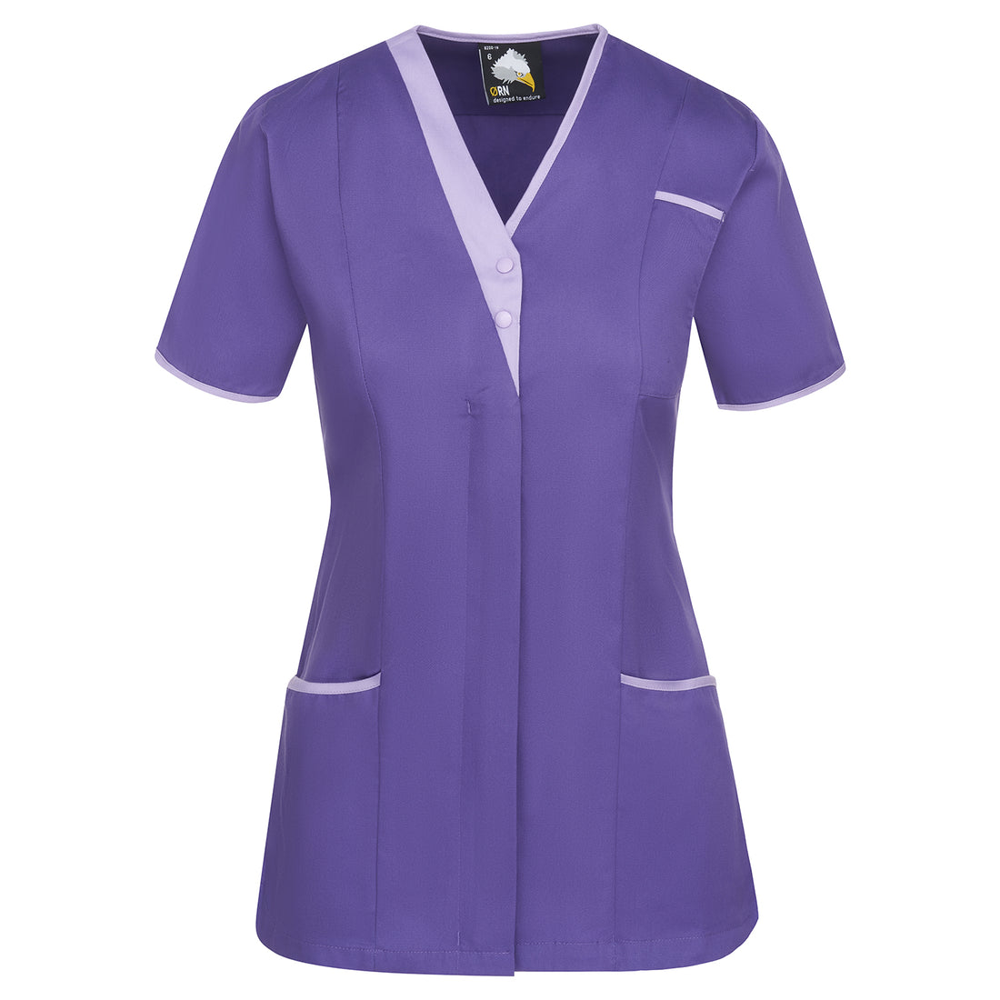 Orn Tonia V-Neck Tunic - Purple - Lilac - 8200 - Purple - Lilac - Customisable Healthcare