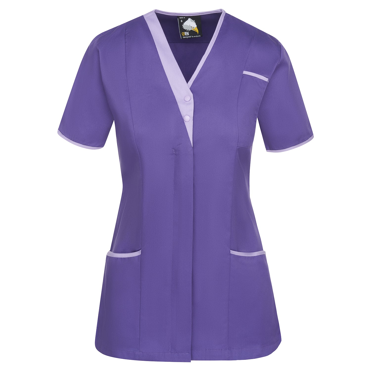 Orn Tonia V-Neck Tunic - Purple - Lilac - 8200 - Purple - Lilac - Customisable Healthcare