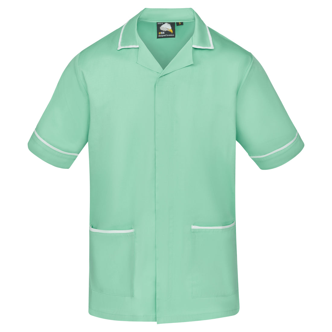 Orn Darwin Male Tunic - Eau De Nil - White - 8500 - Eau De Nil - White - Customisable Healthcare