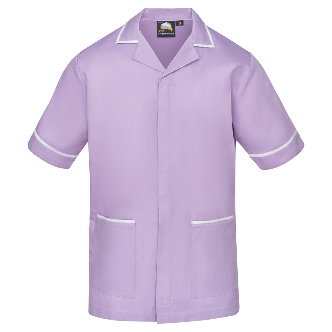 Orn Darwin Male Tunic - Lilac - White - 8500 - Lilac - White - Customisable Healthcare