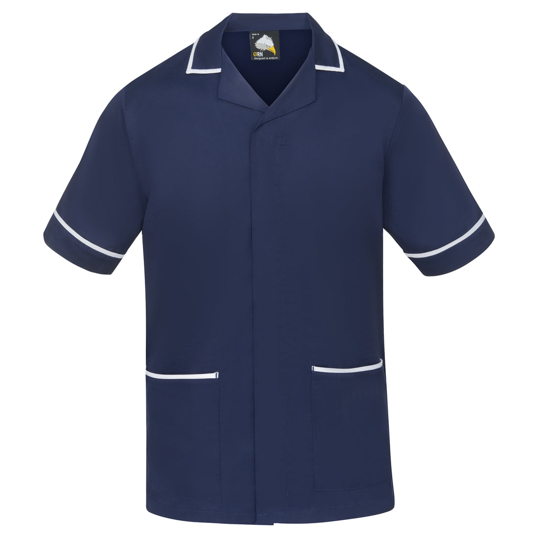 Orn Darwin Male Tunic - Navy - White - 8500 - Navy - White - Customisable Healthcare