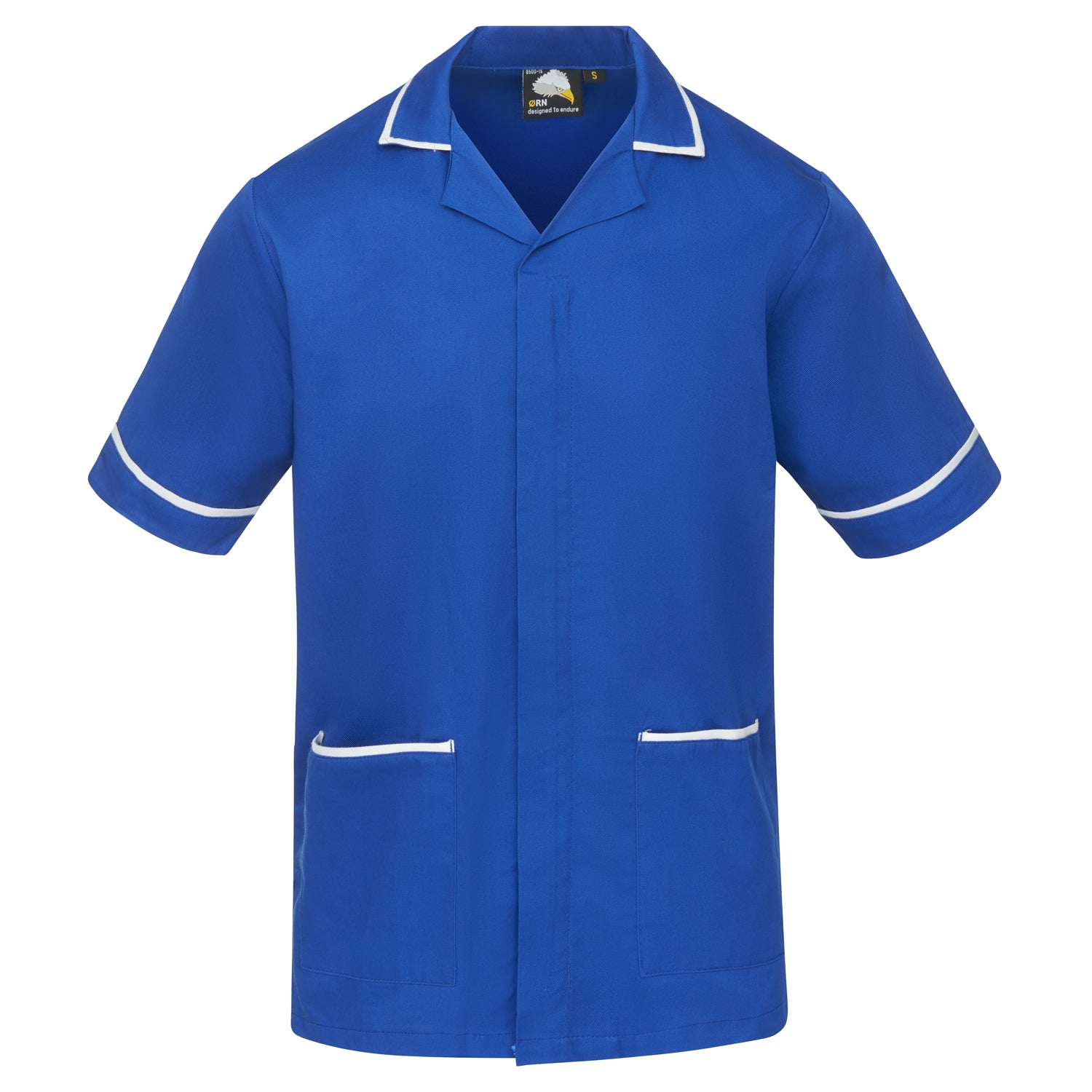 Orn Darwin Male Tunic - Royal - White - 8500 - Royal - White - Customisable Healthcare