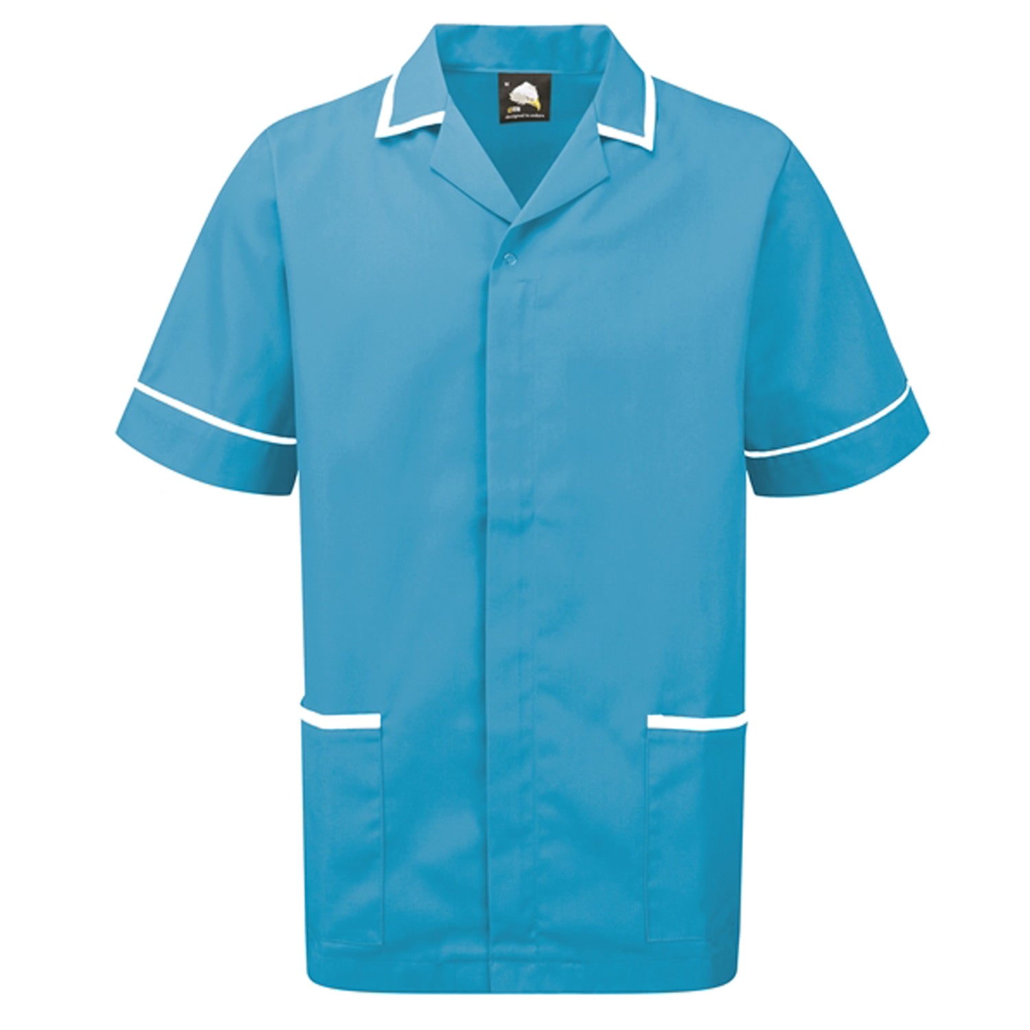 Orn Darwin Male Tunic - Teal - White - 8500 - Teal - White - Customisable Healthcare