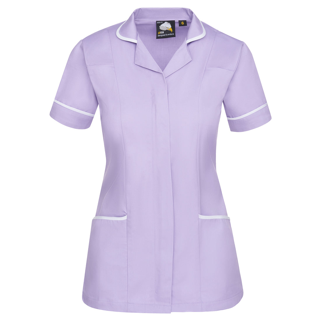 Orn Florence Classic Tunic - Lilac - White - 8600 - Lilac - White - Customisable Healthcare