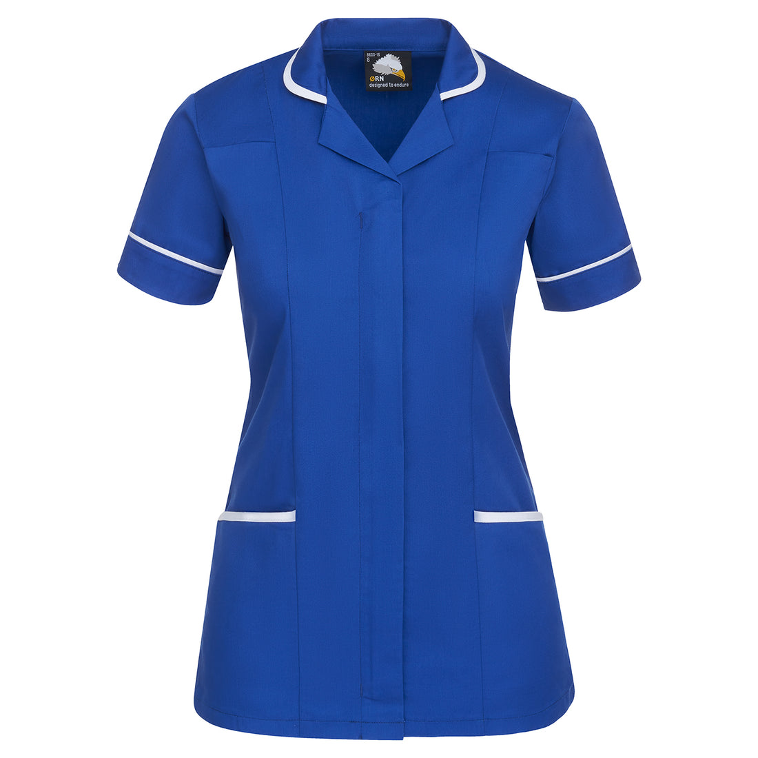 Orn Florence Classic Tunic - Royal - White - 8600 - Royal - White - Customisable Healthcare