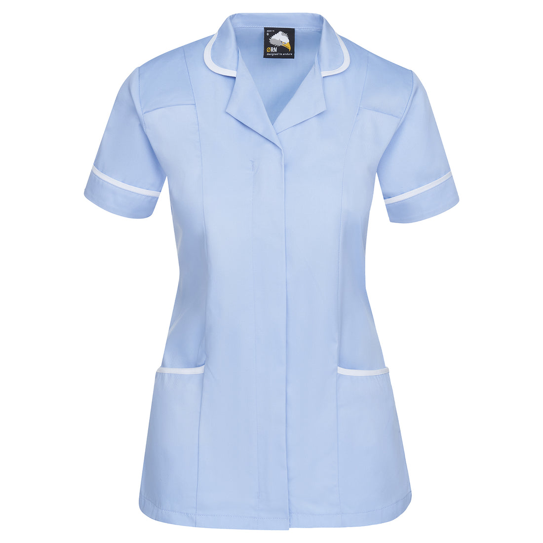 Orn Florence Classic Tunic - Sky - White - 8600 - Sky - White - Customisable Healthcare
