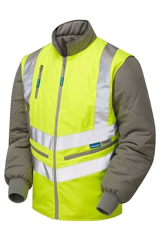 Pulsar Hi Vis Yellow Interactive Body Warmer P422 - Yellow - Customisable Hi-Vis &amp; Safety Body