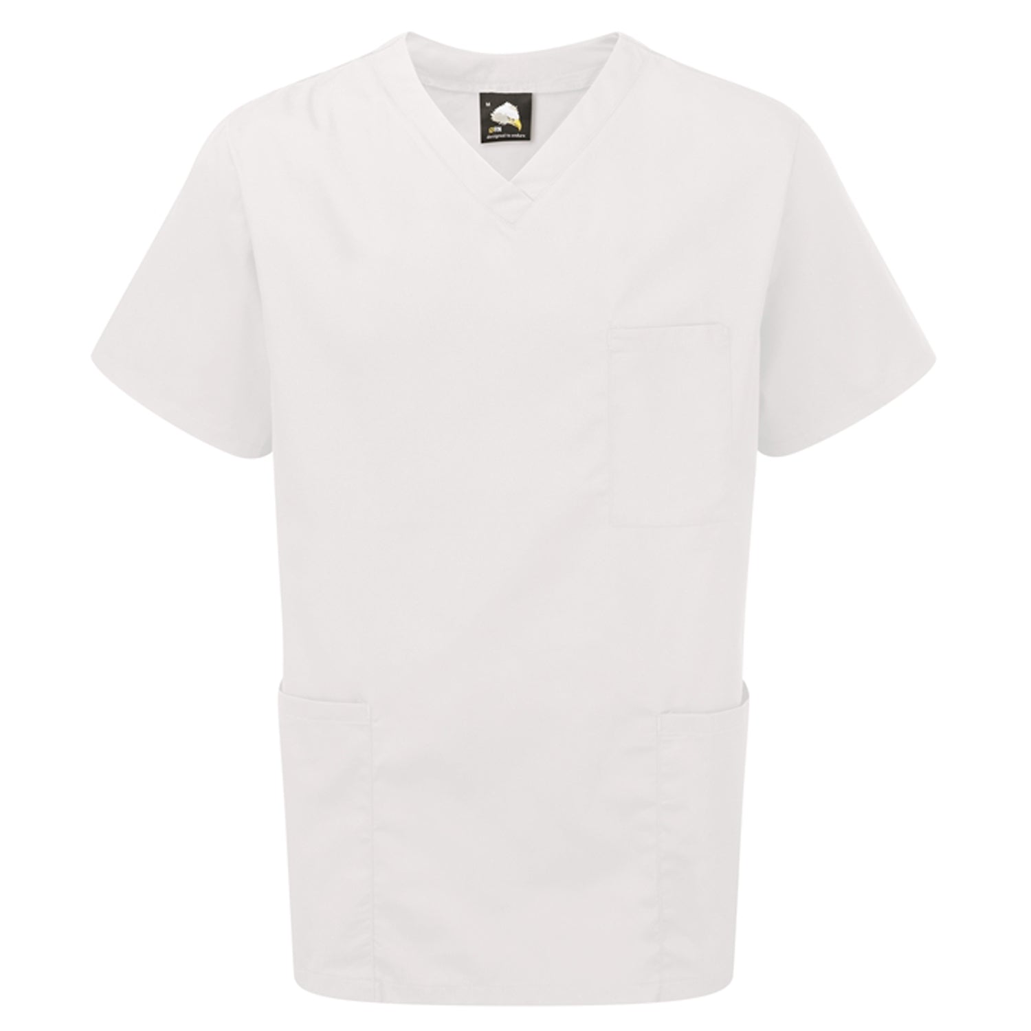 Orn Scrub Top - White - 8800 - White - Customisable Healthcare