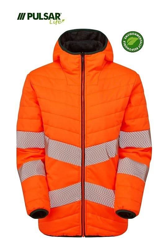 Pulsar LIFE GRS Ladies Reversible Puffer Jacket Orange LFE963 - Orange - Customisable Jackets