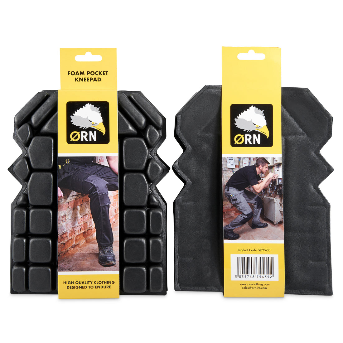 Orn Foam Pocket Kneepad - Black - 9025 - Black - Customisable Accessories