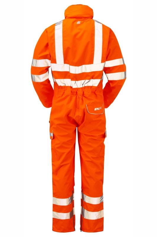 Pulsar Hi Vis Orange Waterproof Coverall PR505 - - Customisable Coveralls