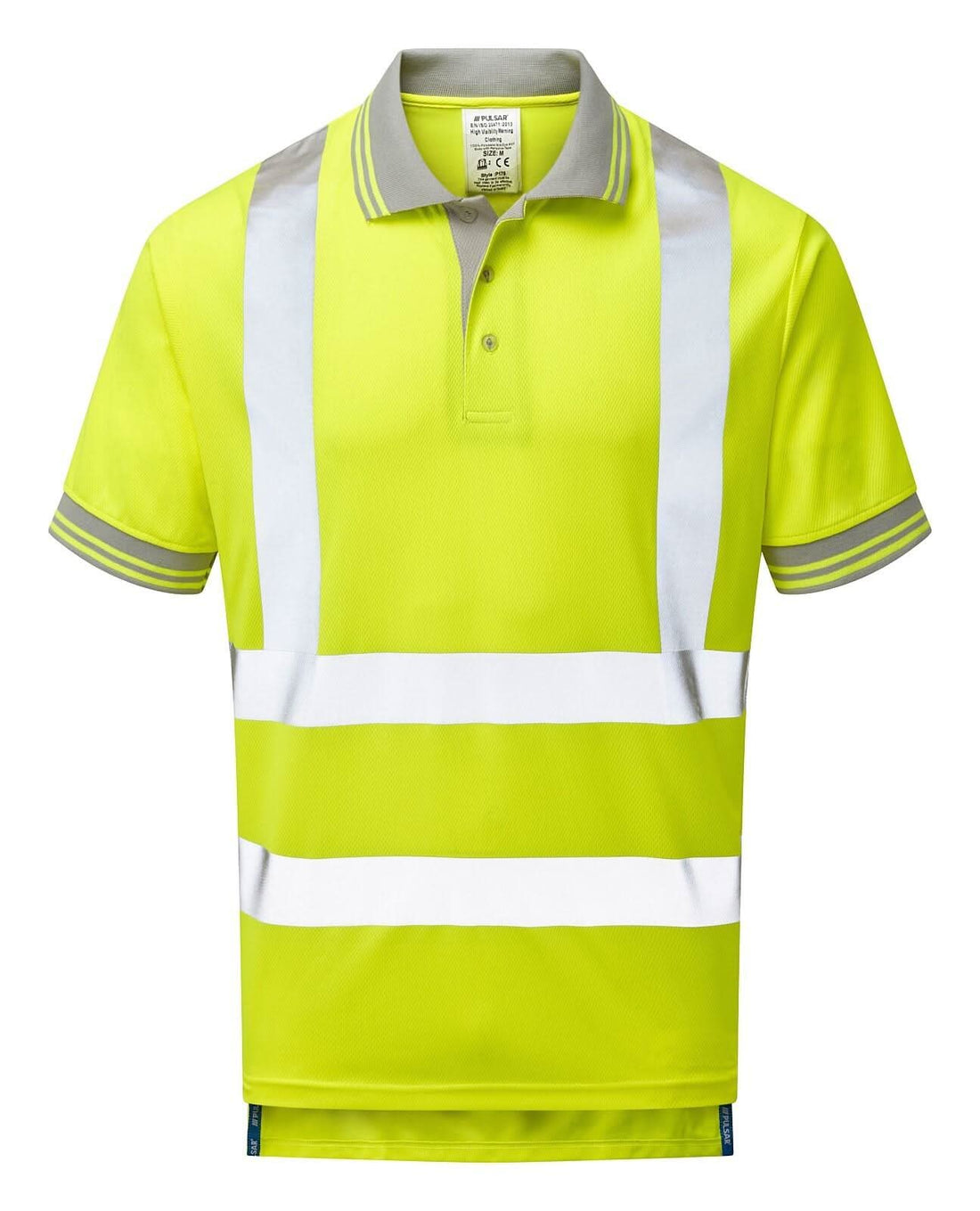 Pulsar Hi Vis Yellow Polo Shirt P175 - Yellow - Customisable Polos