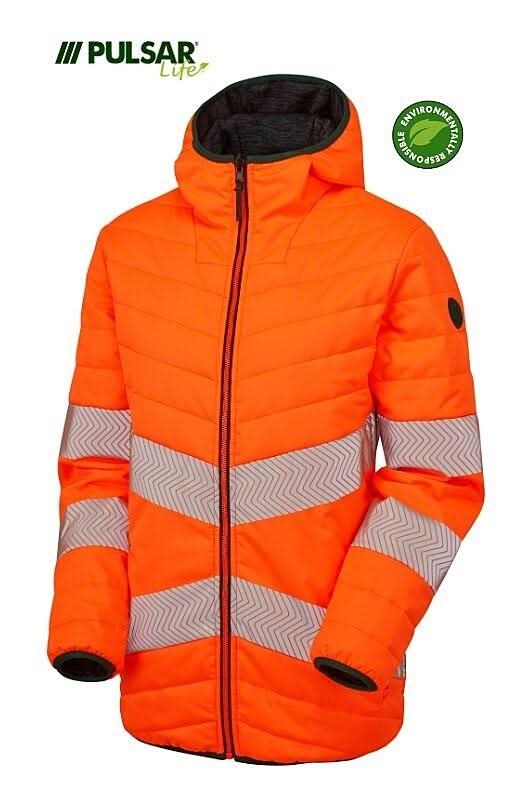 Pulsar LIFE GRS Mens Reversible Puffer Jacket LFE913 - Orange - Customisable Jackets