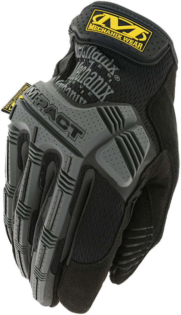 Mechanix M Pact Glove - Black Grey - Customisable Mechanics