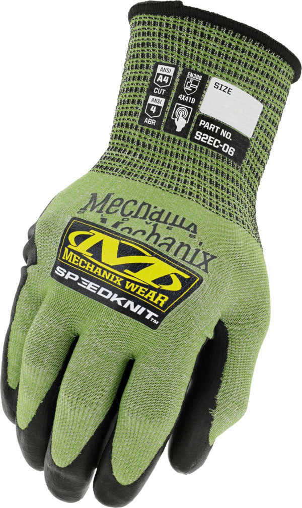 Mechanix Speed Knit C Glove - Green Black - Customisable Mechanics