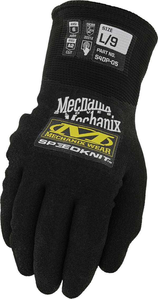 Mechanix Speed Knit Thermal Glove - Black - Customisable Mechanics