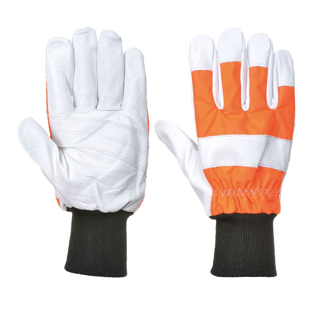 Portwest Oak Chainsaw Protective Glove Class 0 A290 - Orange - Customisable Hand Protection