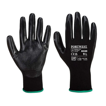 Grip 13 Nitrile Foam Glove A320 - Black - Customisable Grip Gloves