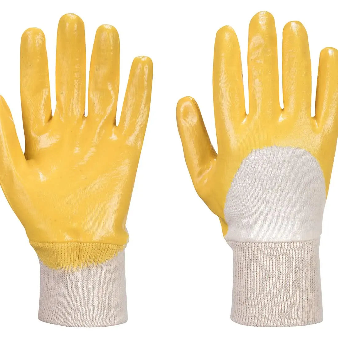 Grip 12 Nitrile Light Knitwrist Glove A330 - Yellow - Customisable Grip Gloves