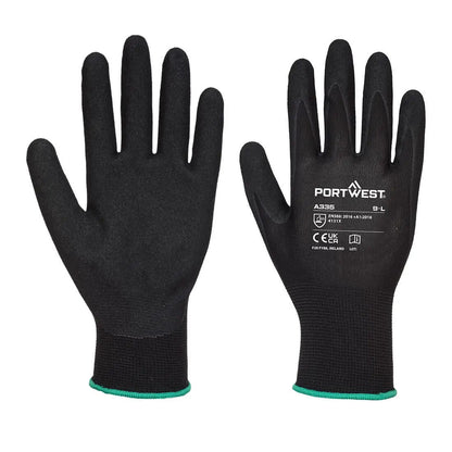 Grip 15 Nitrile Sandy Glove A335 - Black - Customisable Grip Gloves