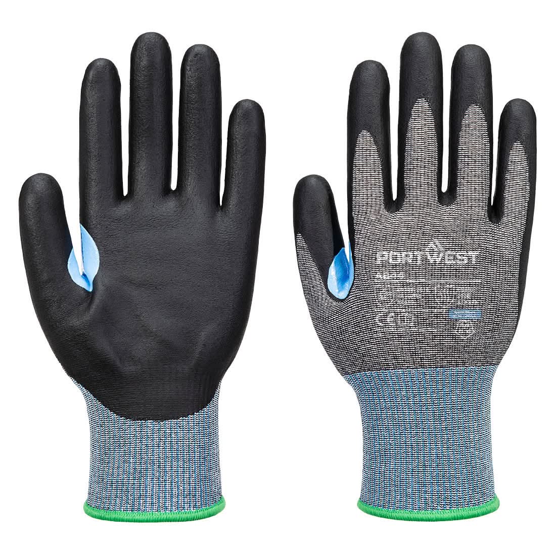 Portwest Cs Cut D15 Nitrile Glove A644 - Grey Black - Customisable Hand Protection