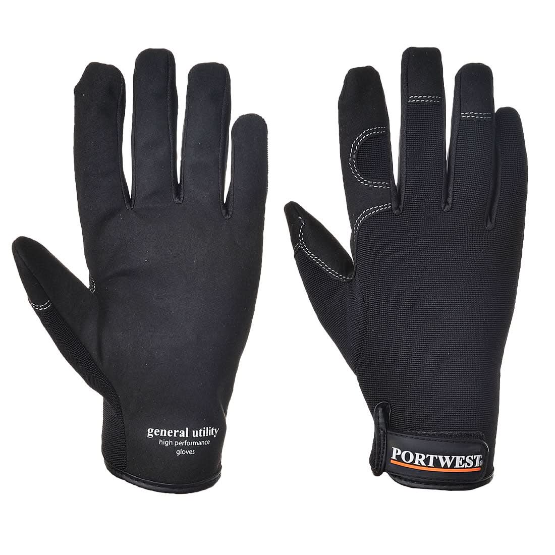 Portwest General Utility High Performance Glove A700 - Black - Customisable Hand Protection