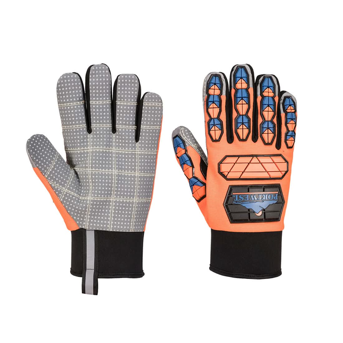 Portwest Aqua Seal Pro Glove A726 - Orange Blue - Customisable Hand Protection