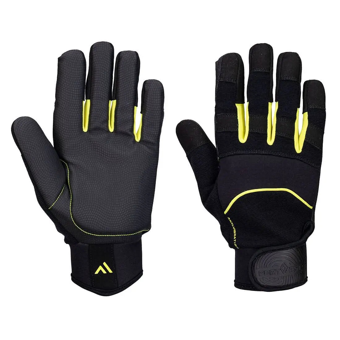Anti Vibration B600 Pu Mechanical Glove - Black - Customisable Specialist Gloves