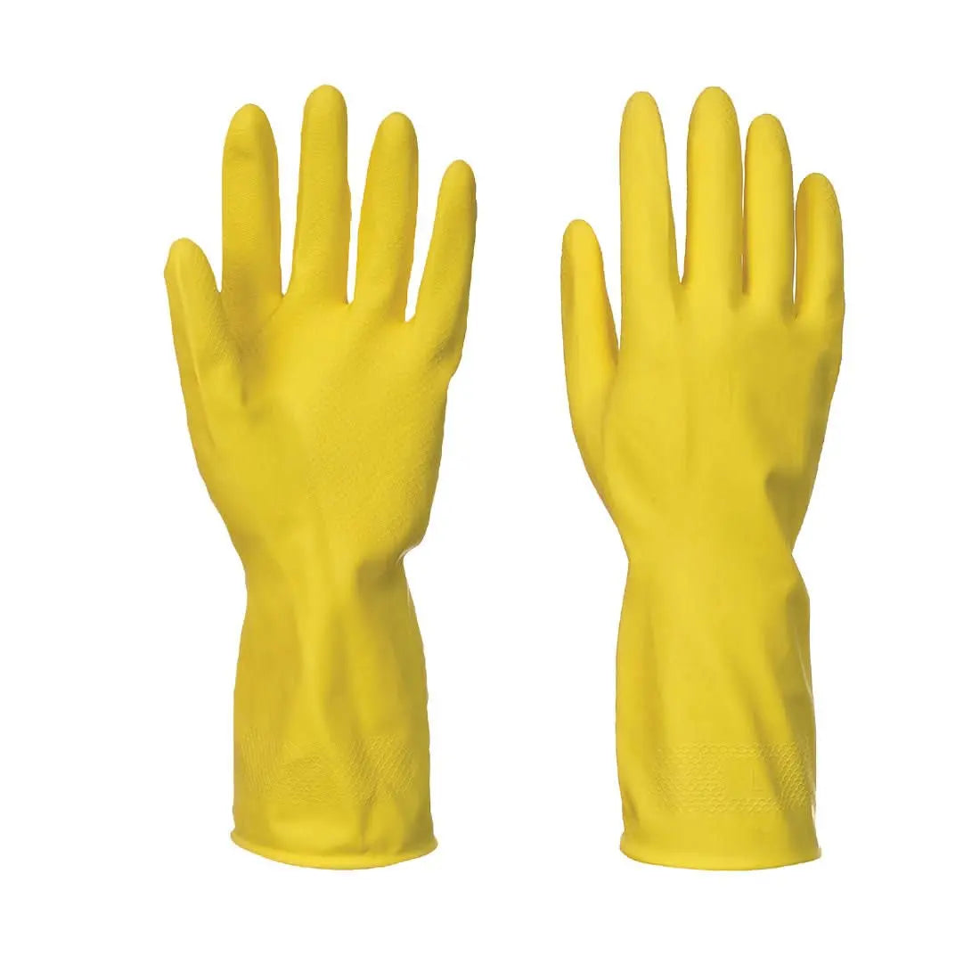 Household Latex Glove Full Box (240 Pairs) A800 - Yellow M - Customisable Grip Gloves