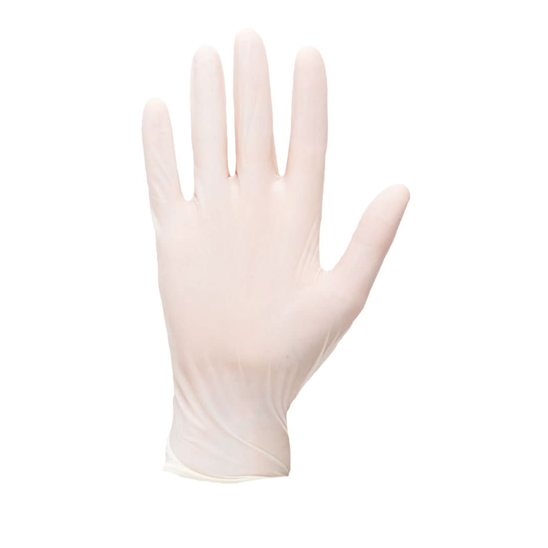 Portwest Powdered Latex Disposable Glove Pk100 A910 - White - Customisable Hand Protection
