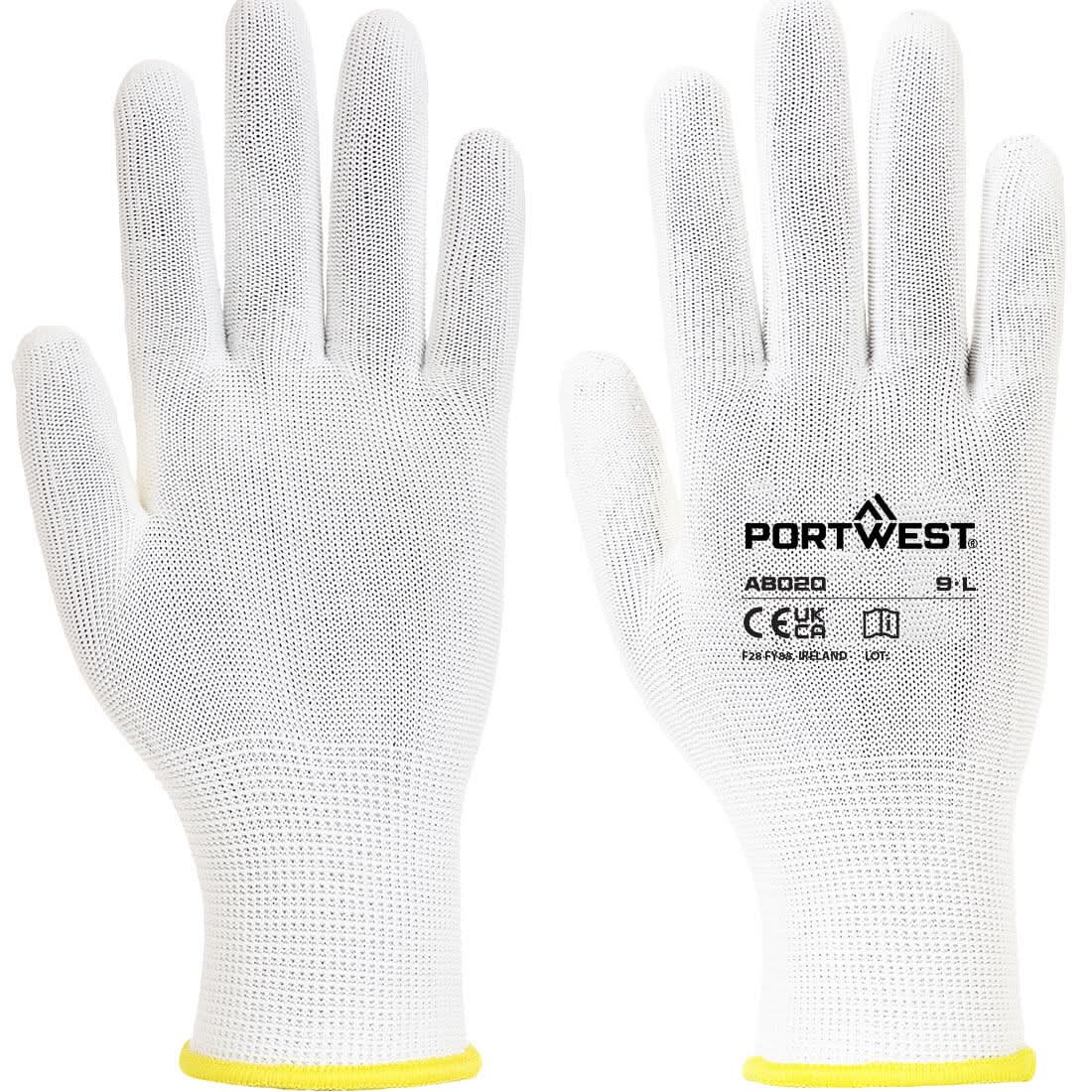 Portwest Assembly Glove 360 Pairs AB020 - White - Customisable Hand Protection
