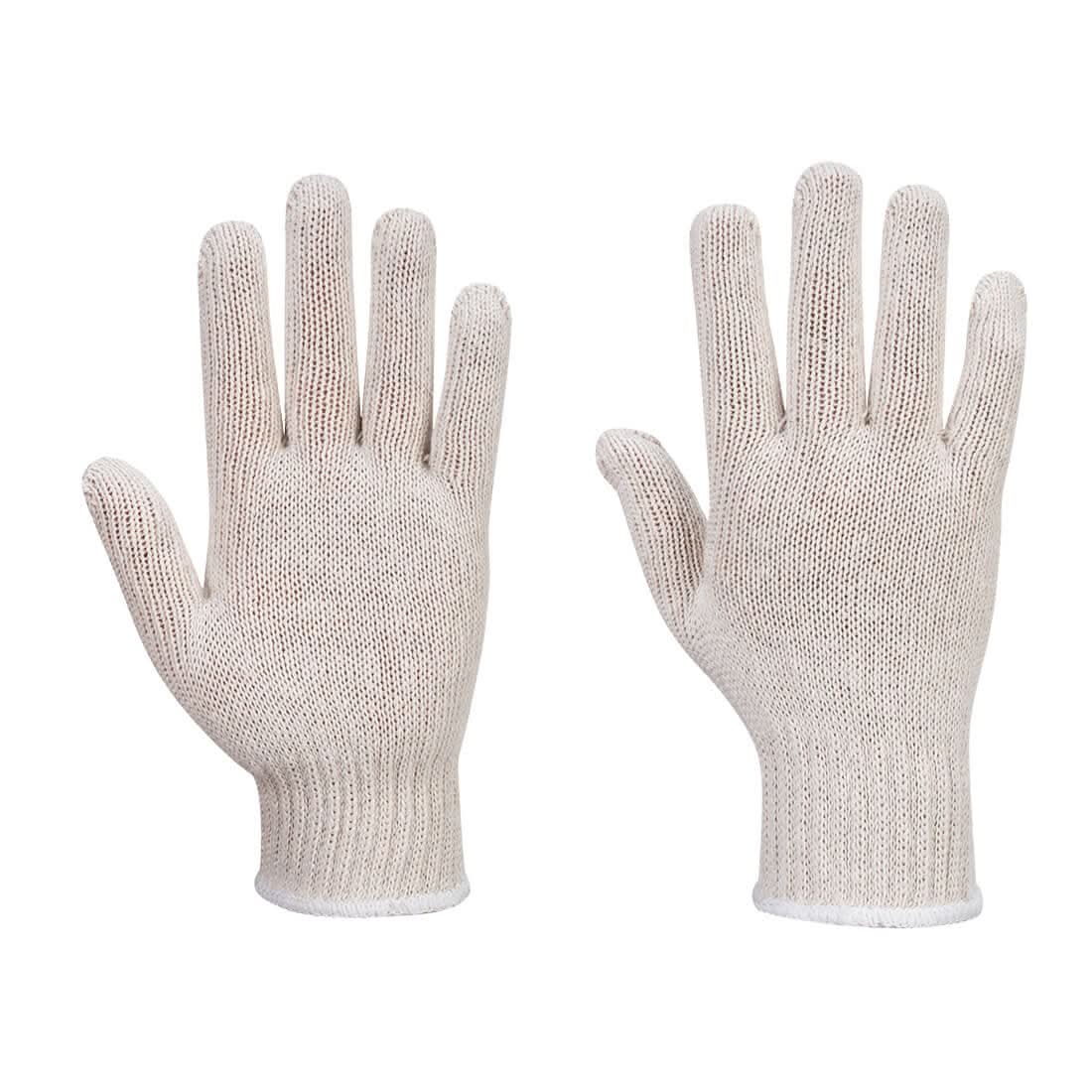 Portwest String Knit Liner Glove 288 Pairs AB030 - White - Customisable Hand Protection