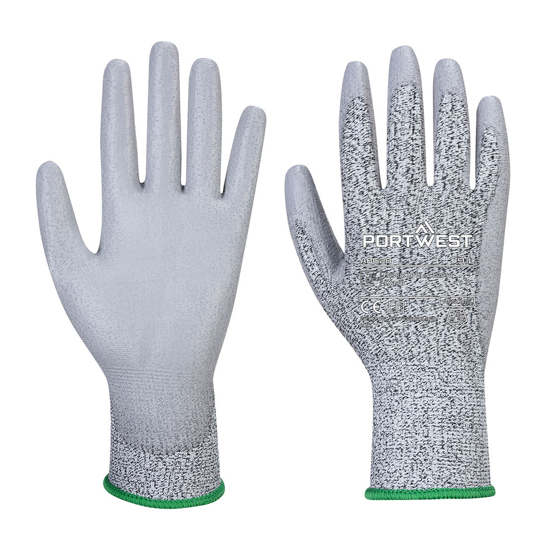 Cut B13 Pu Glove Essential Multipack (Pk12) Ab620 - Grey - Customisable Cut Resistant Gloves