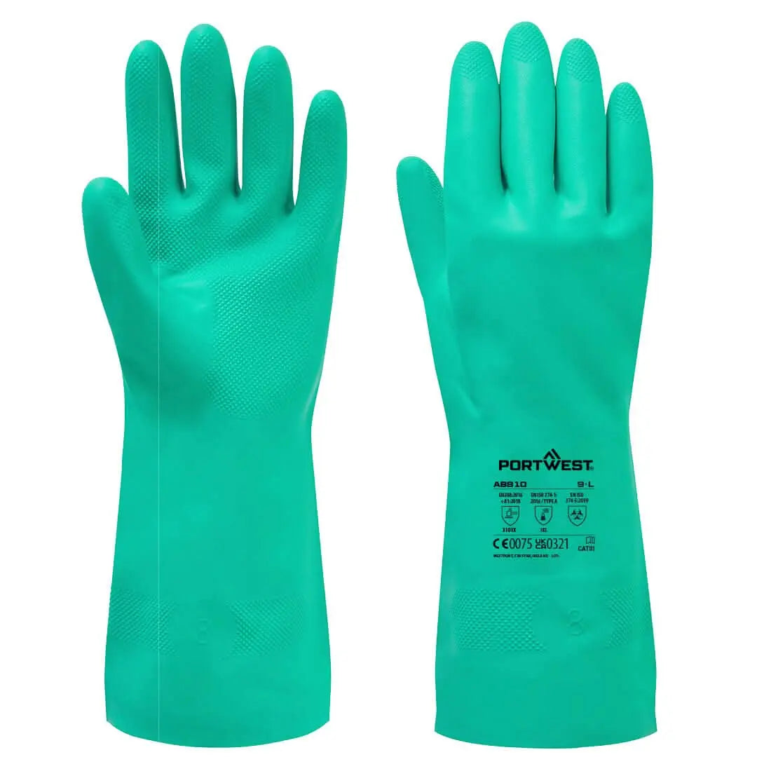 Chem 320 Nitrile Essential Multipack (Pk12) Ab810 - Green - Customisable Chemical Gloves