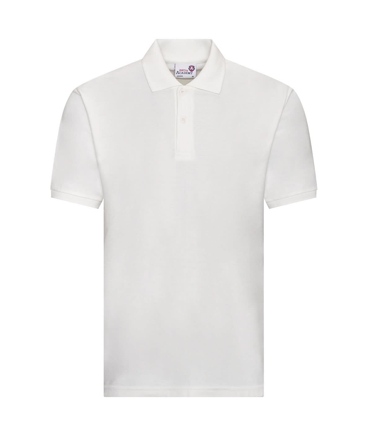AWDis Academy Polo AC004 - White - Customisable Polos