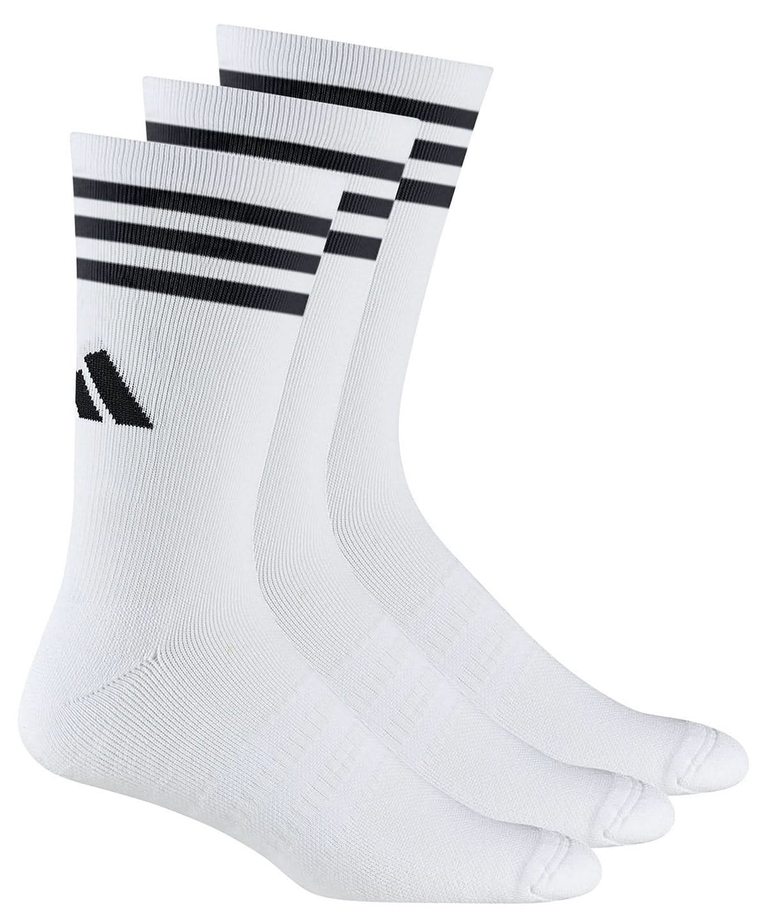 Adidas Crew socks 3 pack AD047 - White - Customisable Socks