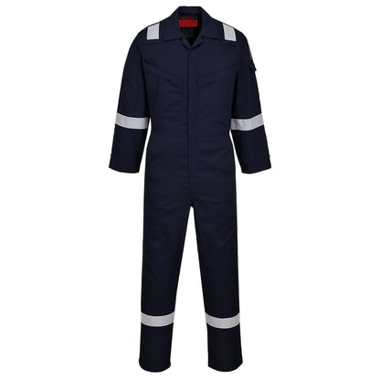 Portwest Araflame Silver Coverall AF73 - Navy - Customisable Coveralls
