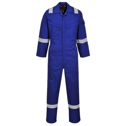 Portwest Araflame Silver Coverall AF73 - Royal Blue - Customisable Coveralls